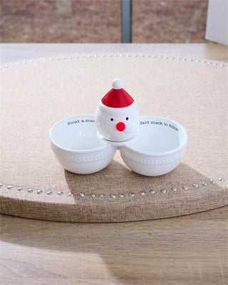 mudpie Double Dip Bowl – Fun & Functional Ceramic Server