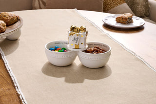 mudpie Double Dip Bowl – Fun & Functional Ceramic Server
