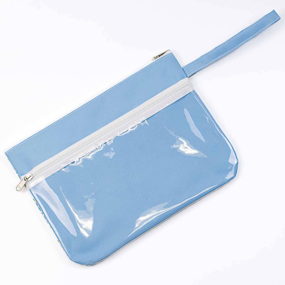Palace Tile Wet/Dry Bag - Blue/Lime (12’’ x 9’’)