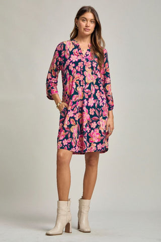 Scarlett Wrinkle-Free Long Sleeve Dress - Dress
