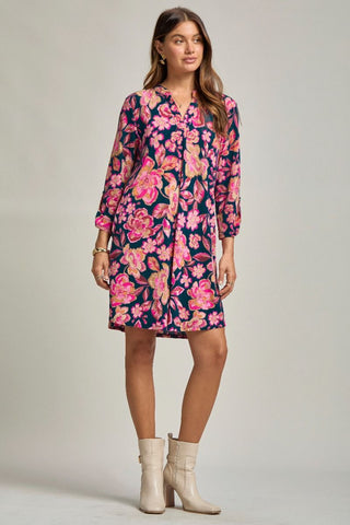 Scarlett Wrinkle-Free Long Sleeve Dress - S - Dress