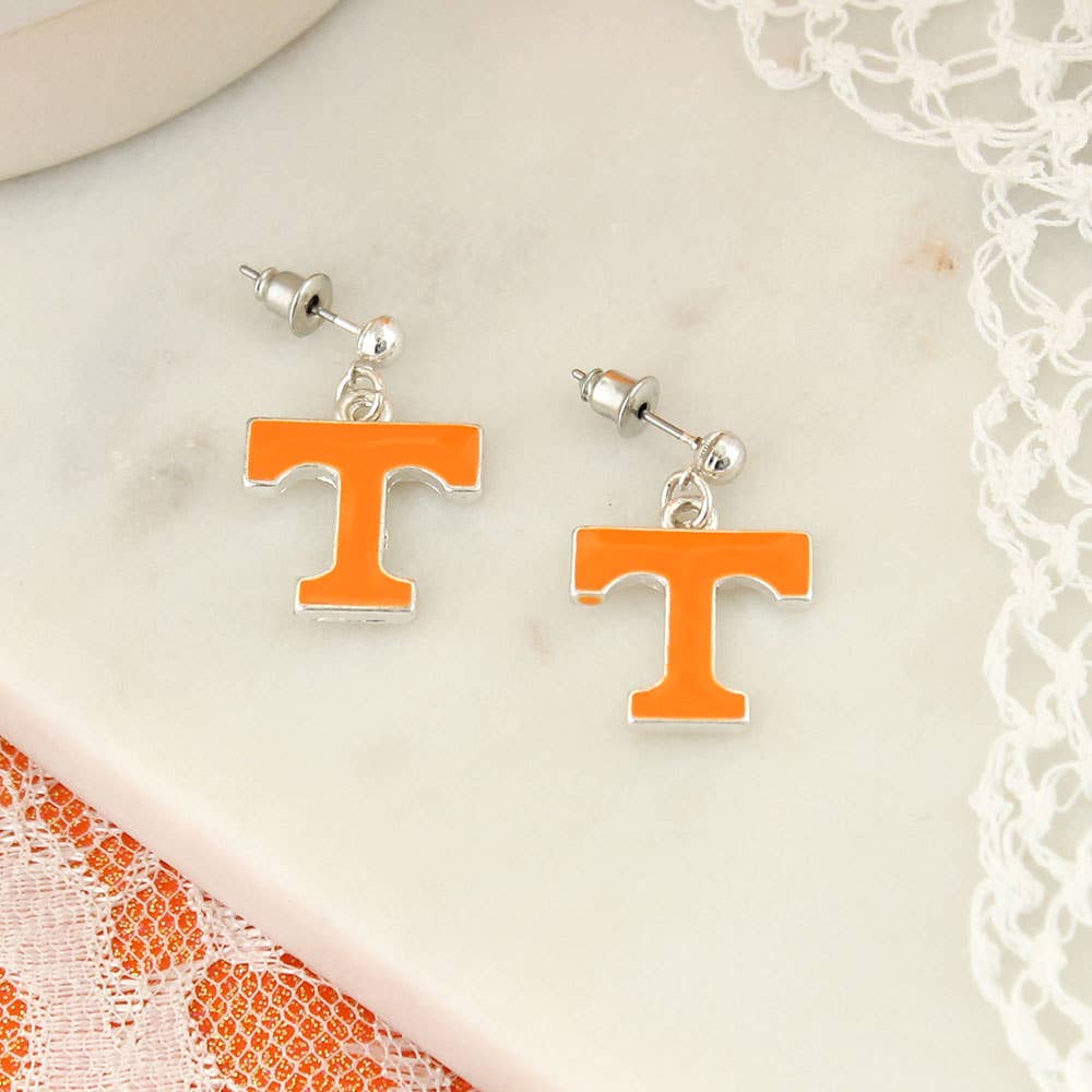 Tennessee Enamel Logo Earrings – Vols Spirit Served in Style - Accessories