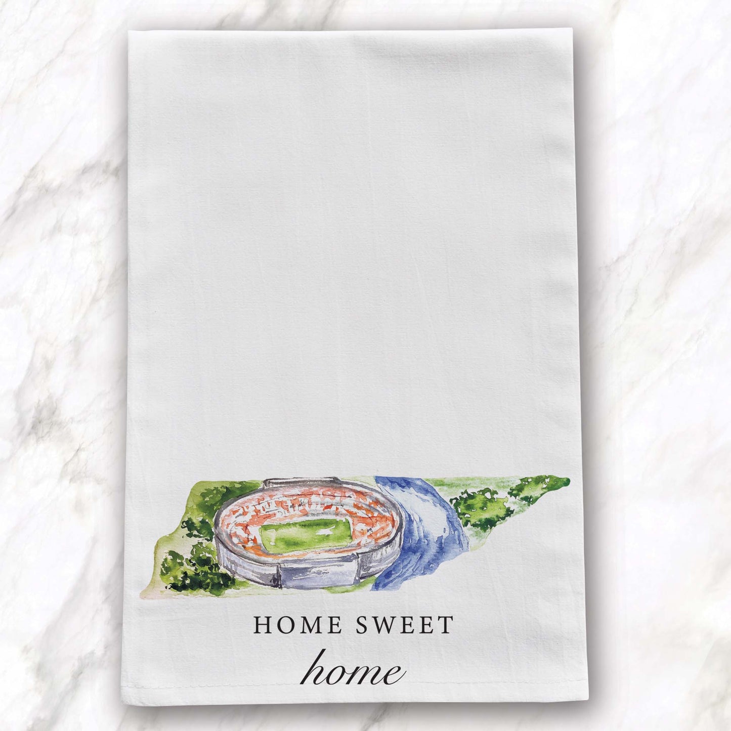 Tennessee Home Sweet Home Football Tea Towel - Home
