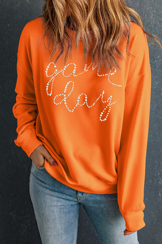 The “Game Day Glam” Sweatshirt - Women > Activewear > Tops > Long Sleeve