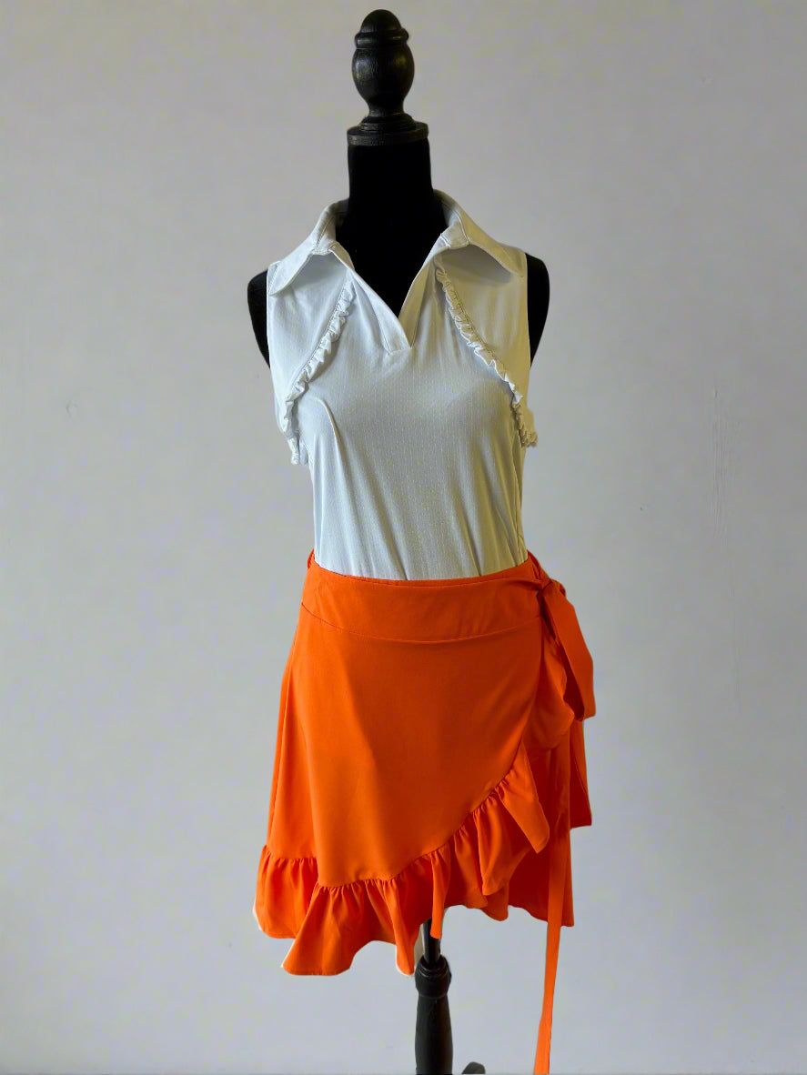 Vols Vibes Ruffle Wrap Skirt – Orange Game Day Edition - M/L - Skirt