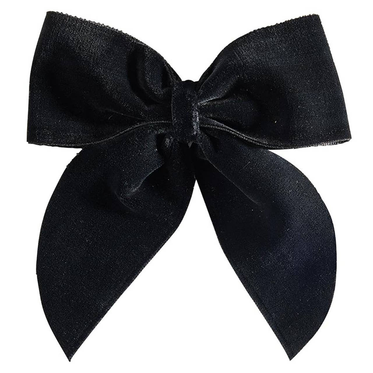 Wine Bottle Bow - Black - Velvet, Cardboard / Spot Clean Only